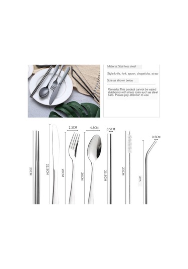 Homyl Paslanmaz Çelik Batı Bıçağı Çatal Paketleme Altın