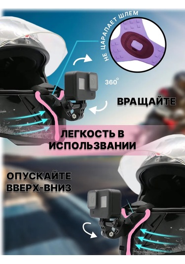 Shoppex Aksiyon Kamerası İçin Kask Montaj Aparatı 224455997