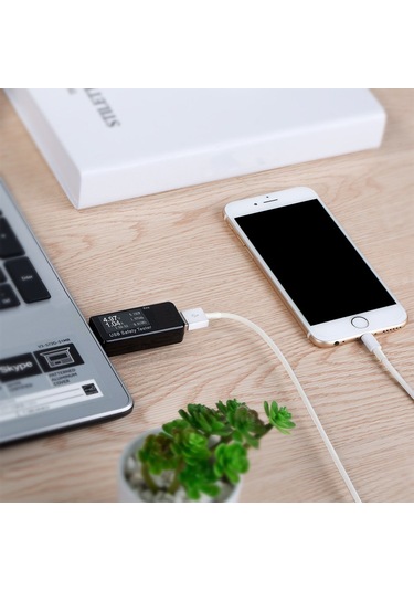 Yifomall Usb Şarj Test Cihazı - Akım, Voltaj, Güç Ve Kapasite Ölçer, Taşınabilir