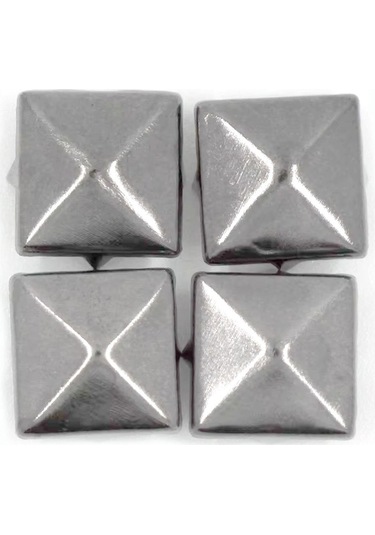 Süs Tırnaklı Çakma Kare Piramit 7 Mm 20 Adet Metal Trok