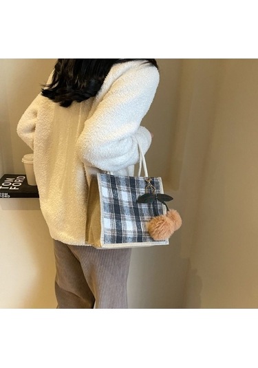 Trendooze Kadın Gri Fermuarlı Çantası Modern Gri Elma Boyutu Diğer