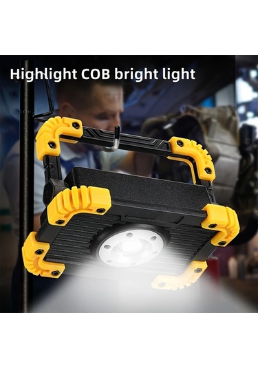 Stil B 2 Adet Led İş Işığı, Usb Şarj Edilebilir, Taşınabilir Sel Işığı, 180 Dönebilen İş Alanı Aydınlatması, Zemin Lambası, Erişim Işığı, Çoklu Işık Modları, Kamp, Tamir, Garaj, Acil İş Işığı İçin