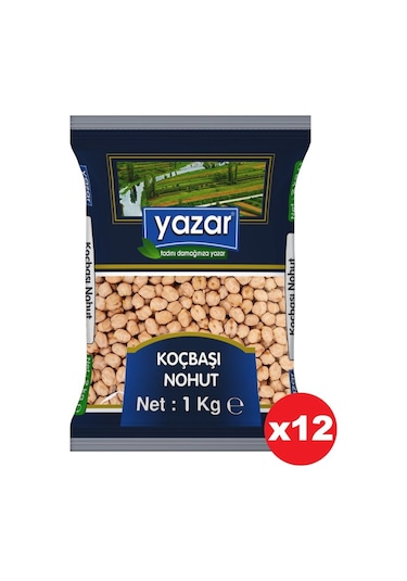 Yazar Koçbaşı Nohut 12 x 1 KG