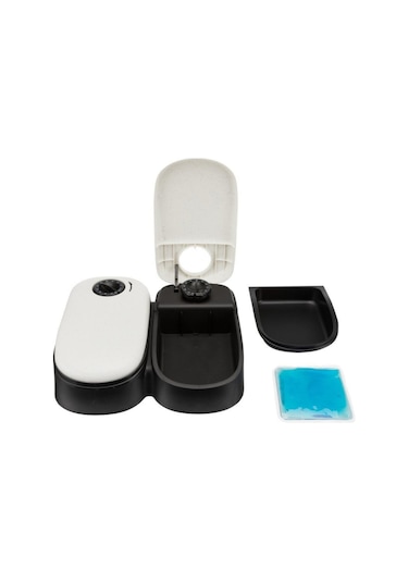 Trixie TX2 İki Öğünlük Zaman Ayarlı Otomatik Kedi Mama Kabı 2 x 300 ML