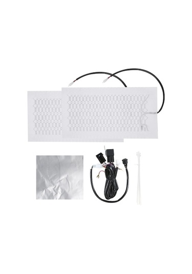 12v Karbon Fiber Isıtıcı Koltuk Padı - 2 Modlu Yüksek/düşük Tek Anahtar Kontrol - Atv, Utv, Motosiklet İçin 2 Adet Pad Ve Kablolu Switch Seti
