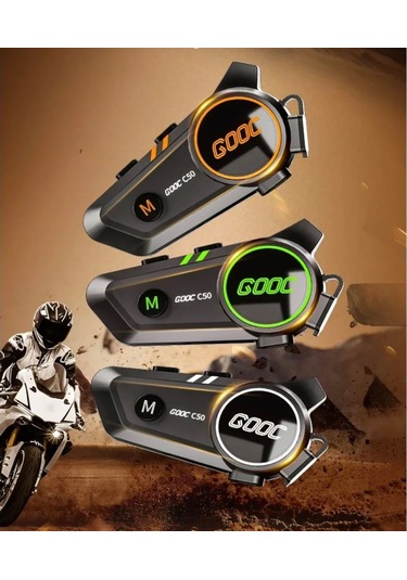 Motosiklet Kask Kulaklık Intercom Işıklı İnterkom Türkçe Menü