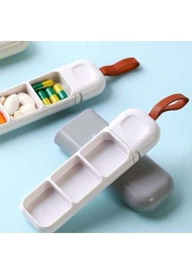 Likeable 2 Adet Taşınabilir Hap Kutusu, Mini Küçük Taşınabilir Ilaç Hap Paketleme Kutusu