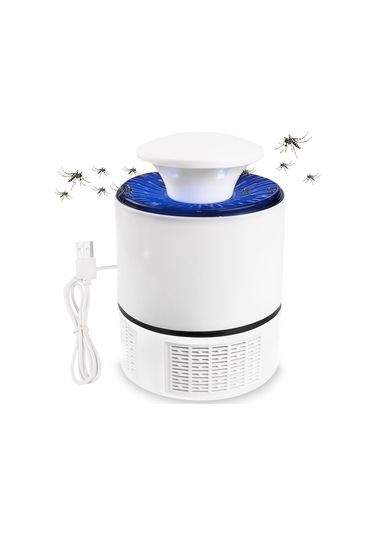 Maiyame Usb Güçlü Fiziksel Sivrisinek Öldürücü, Led Işık İle Çekici, İç Mekan Kullanımı, Beyaz Renk Beyaz