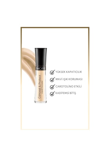 Note Cosmetics Conceal & Protect Concealer Likit Göz Altı Kapatıcısı - 03 Soft Sand