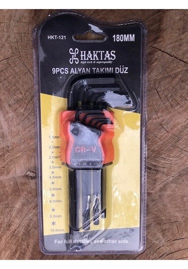 Haktaş Crv Çelik Uzun Alyan Takımı Allen Anahtar Alyan Seti 9Parç