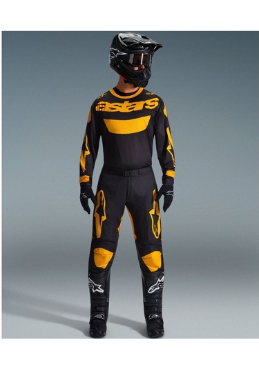 Alpinestars Racer Riway Off-road Motosiklet Pantolonu Sarı Siyah