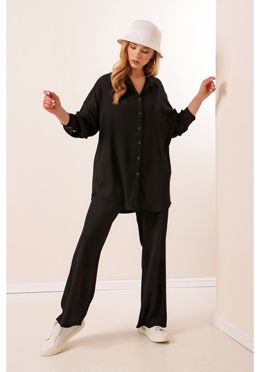 Bigdart 5858 Örme İkili Takım - Siyah 001