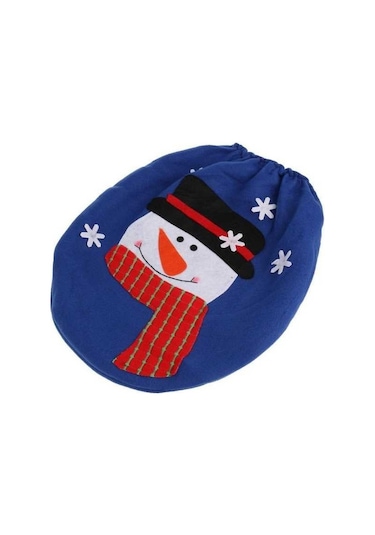 Trendooze Homyl Kardan Adam Klozet Kapağı, Ev Banyo Dekoru, Mavi Renk Lacivert