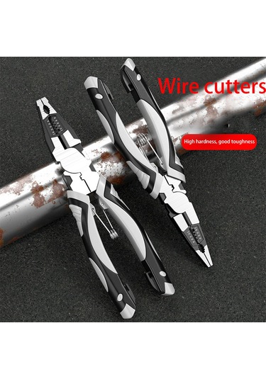 Vkemall Elektrikçi İçin Çok Fonksiyonlu Pançolar - Uçlu/kesici/teli Açan, 6"/8"/9" Boyutları, Kaymazsız Kollü, Krom Vanadyum Çeliği Tüm Saçlar