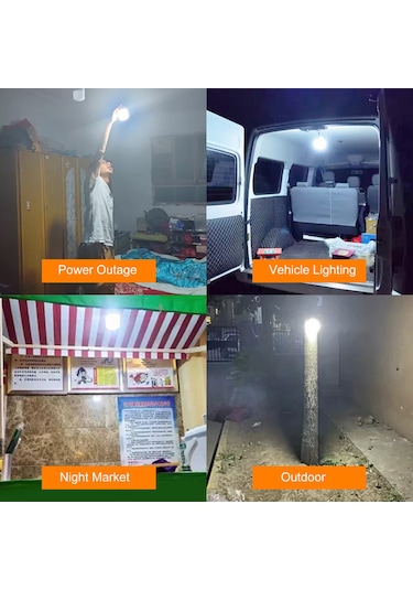 Reedark 80w Led Akıllı Lambader: Ev, Bahçe, Gece Pazarı İçin Şarj Edilebilir, Enerji Tasarruflu Acil Işık Kaynağı Düşük Konfigürasyon Şeffaf