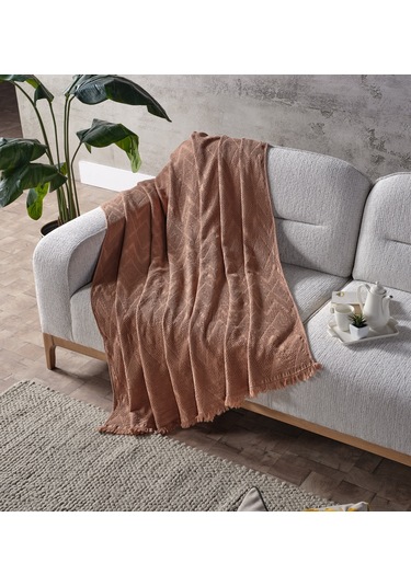 Adora Koltuk Şalı Somon - 130x170 Cm