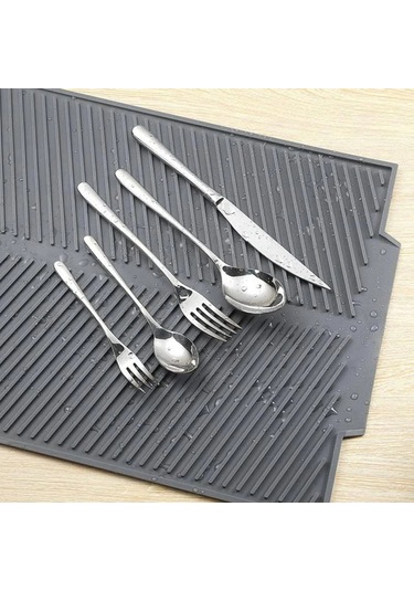 Büyük Bulaşık Kurutma Matı,silikon Bulaşık Kurutma Matı Çok Amaçlı Tezgah Üstü Mat 5365 Çok Renkli