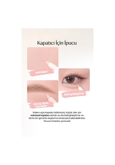 Çift Taraflı Işıltılı Kalem Far Perıpera Sugar Twinkle Duo Eye Stick 01 Dewy Nude 01