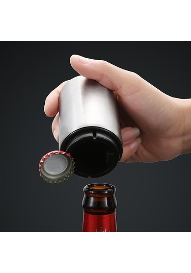 Gül Altın Otomatik Bira Şişe Açacağı Mıknatıs Bira Açacağı Paslanmaz Çelik Aşağı Açacağı Şarap Bira Soda Kapağı Açacağı Mutfak Aksesuarları Gül Altın