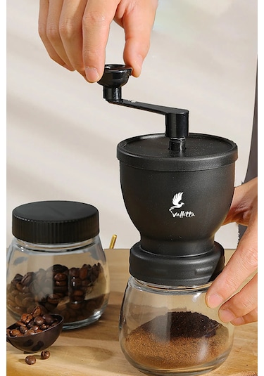 Matera Seramik Öğütücülü Cam Kahve Değirmeni Öğütücüsü