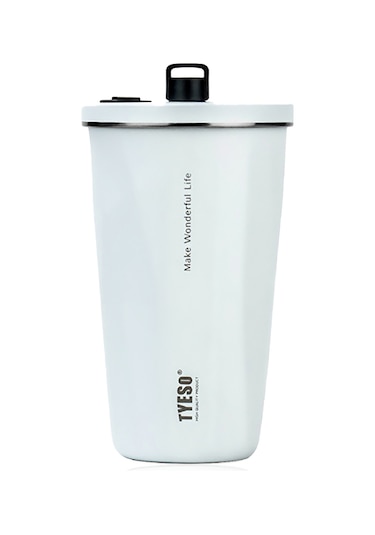 Tyeso Crush Tumbler Vakumlu Paslanmaz Çelik Termos 600 Ml-Beyaz
