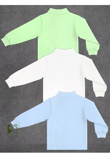 Fabrika Bambuk Düğmeli Üstler 53565492 Açık Mavi