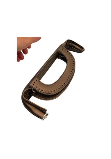 Çanta Aksesuar 25 Cm Suni Derili Bakır Renk Gizli Çanta Bursu Yeni Model