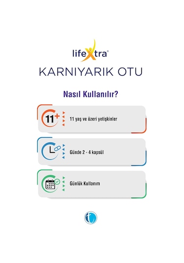 Lifextra Karnıyarık Otu 750 MG 120 Kapsül
