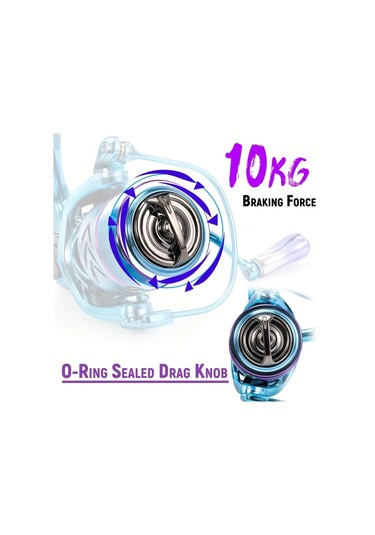 Fochsia Sougayilang Mavi 3000 Seri Metal Kumanda Makarasi 10kg 22lbs