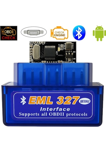 Eml 327obd2 Süper Mini Bluetoothlu V2.1 Arıza Tespit Cihazı