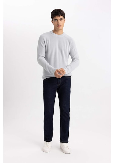 DeFacto Standart Fit Normal Kesim Bisiklet Yaka Basic Düz Triko Kazak A8458AX24SPGR184 DeFacto Standart Fit Normal Kesim Bisiklet Yaka Basic Düz Triko Kazak A8458AX24SPGR184