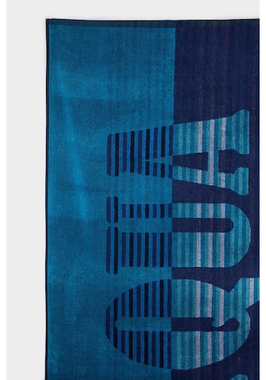 Defacto Erkek Pamuklu Plaj Havlusu W8338az25smbe2 MAvi