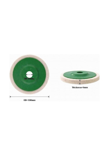 Lemestar 10 Adet Yün Cila Tekerleği - 100mm Açılı Taşlama İçin Dayanıklı, Parlatma Ve Pas Temizleme Diski