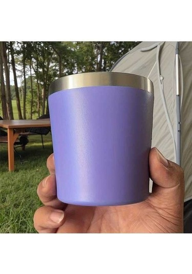 Trendooze 8oz 260ml Mini Paslanmaz Çelik İzole Süt Bardağı Light Purple Çift Katlı Gaojunshop01 Açık Mor Açık Mor