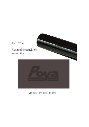 Siyah Cam Filmi 152Cm X 4M - Black %25