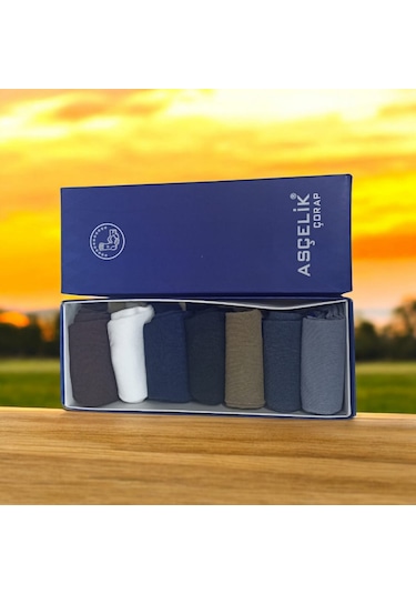 Asçelik 3 Lü Dikişsiz Yazlık Erkek Çorap Lacivert Çok Renkli