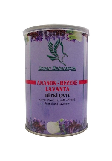 Doğan Baharatçılık Anason Rezene Lavanta Bitki Çayı Teneke 100 G