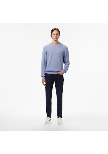 Nautica Erkek Mavi Classic Fit Kazak Düz S57212t Mavi