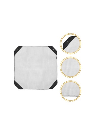 Ximistore9 Nylon Ağ Desenli Klima Koruması - Saçma Ve Toz Engelleme, Güçlü Rüzgar İçin Sabit Kanca, Kolay Kurulum, Siyah