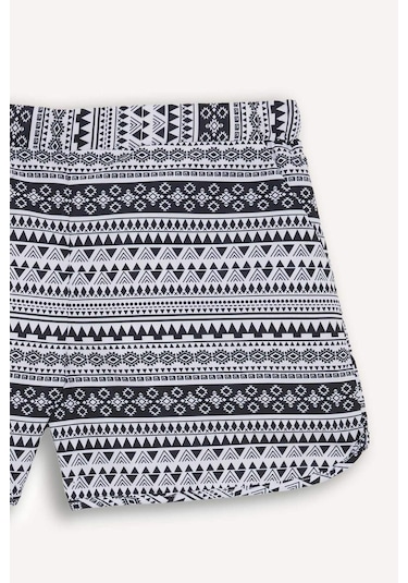 Defacto Etnik Desenli Deniz Şortu-fall İn Love T5232az25smbk27 Siyah