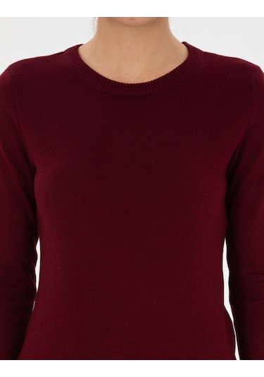 Pierre Cardin Kadın Vişne Kazak /triko 50315758-vr223 Vişne