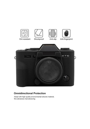 Puluz Soft Silicone Protective Case For Fujıfılm Xt10 Black