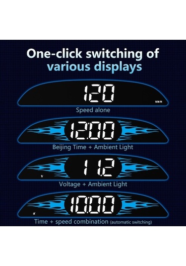 Pazly Araba İçin Yeni Obd Kilometre Head-up Display B2 Çok Fonksiyonlu K20441
