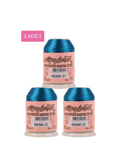 3 Adet Altınbaşak Oya Ve Dantel İpi 20 Gr - Royaleks - No: 021