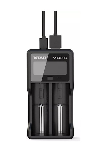 Xtar VC2S Lcd Ekranlı Li-ion/Ni-Mh/Ni-Cd Pil Şarj Cihazı 2li