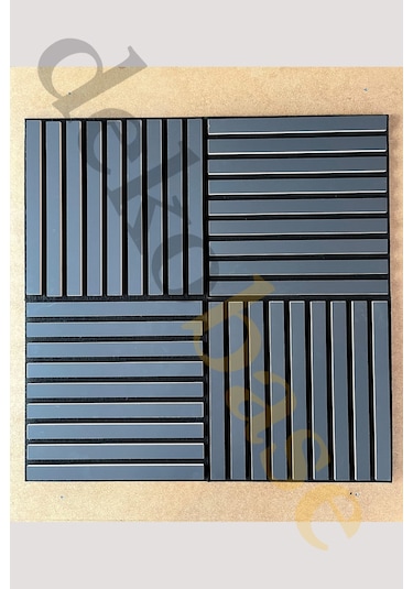 Antrasit 40x40cm Yeni Nesil Akustik Ahşap Duvar Paneli