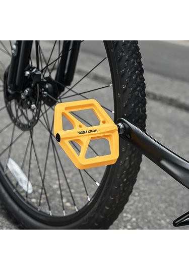 Ranyeek Geniş Yüzeyli Kaymaz Bisiklet Pedalı - Dayanıklı Nylon Ve Rulmanlı Tasarım