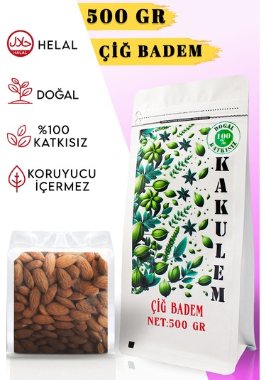 Kakulem Yerli Çiğ Badem İçi 500 G