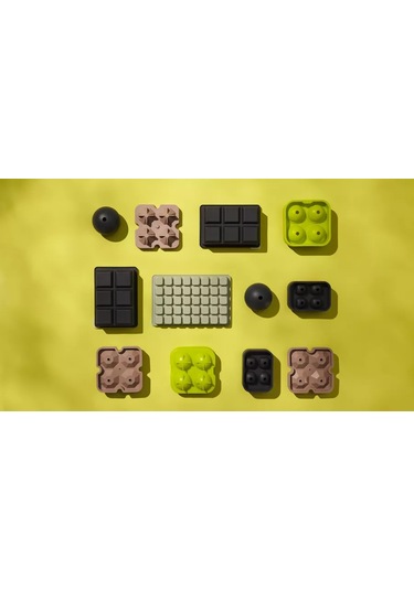 Smart Solutions Silikon Kare Buz Kalıbı Ice Cubes 232311047 Kaolin