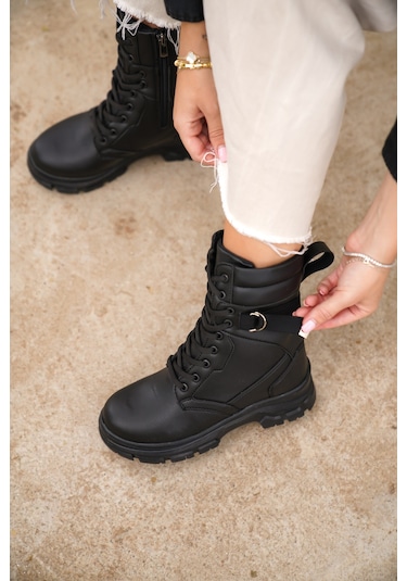 Daxtors Garantili D529 Soğuk Geçirmez Kadın Günlük Ortopedik Kışlık Bot 001